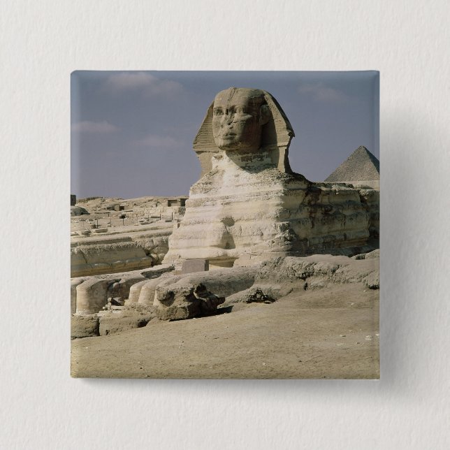 View from the north east of the Sphinx Pinback Button (Front)