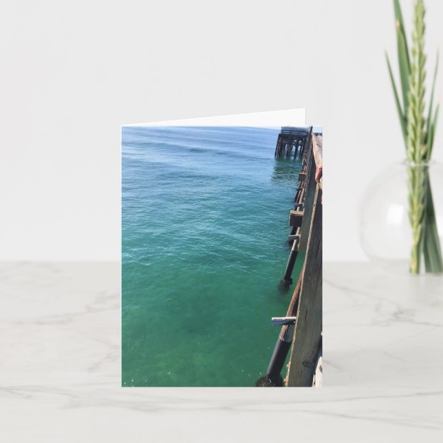 View from the Pier, Newport Beach, California Thank You Card (Front)