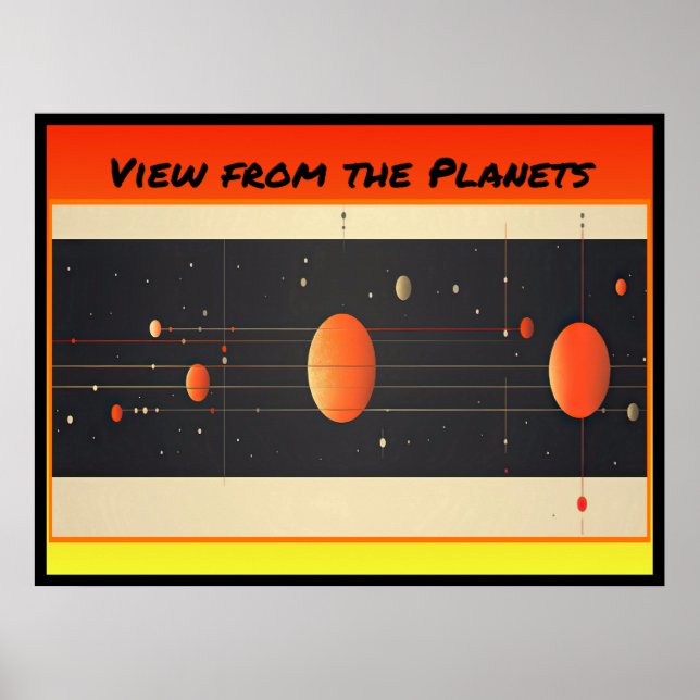 View from the Planets Poster (Front)