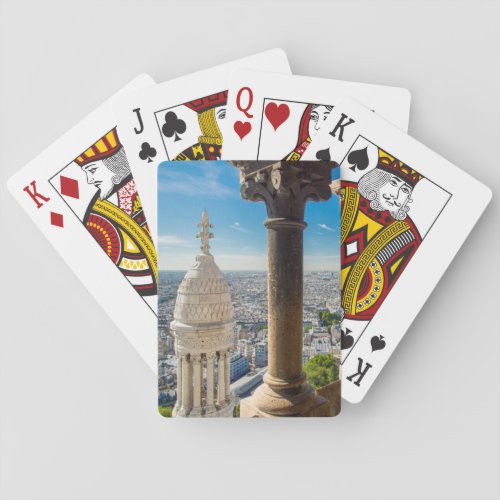 View from the top of Basilique du Sacre Coeur Poker Cards