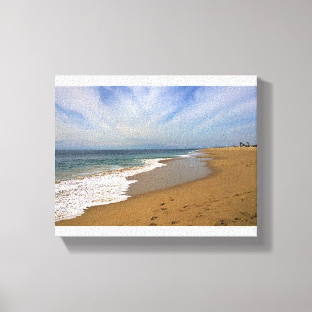 View from the Wedge, Newport Beach, California Canvas Print (Front)