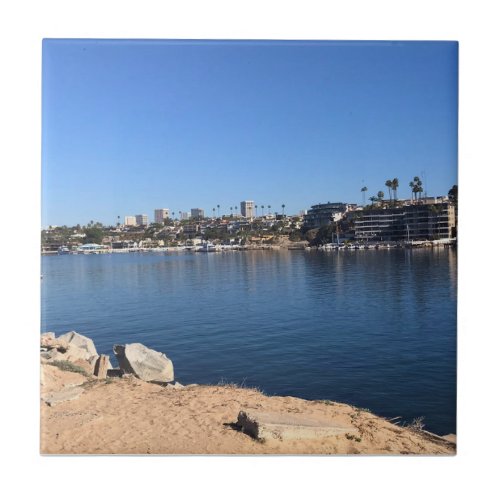 View from the Wedge Newport Beach California Ceramic Tile