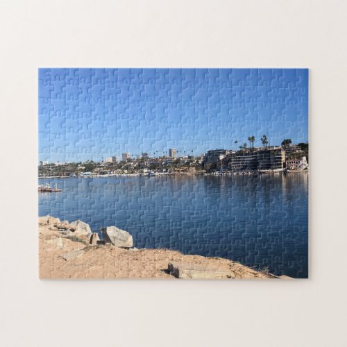 View from the Wedge Newport Beach California Jigsaw Puzzle