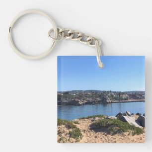 View from the Wedge, Newport Beach, California Keychain