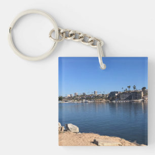 View from the Wedge, Newport Beach, California Keychain