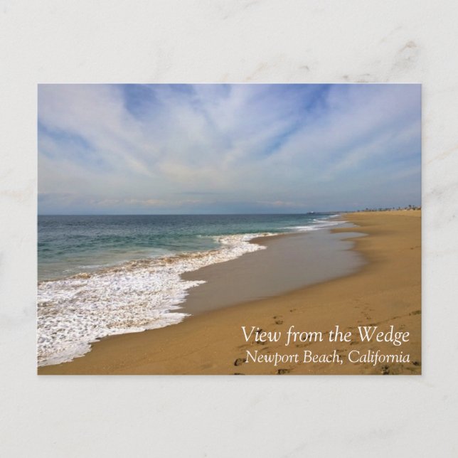 View from the Wedge, Newport Beach, California Postcard (Front)