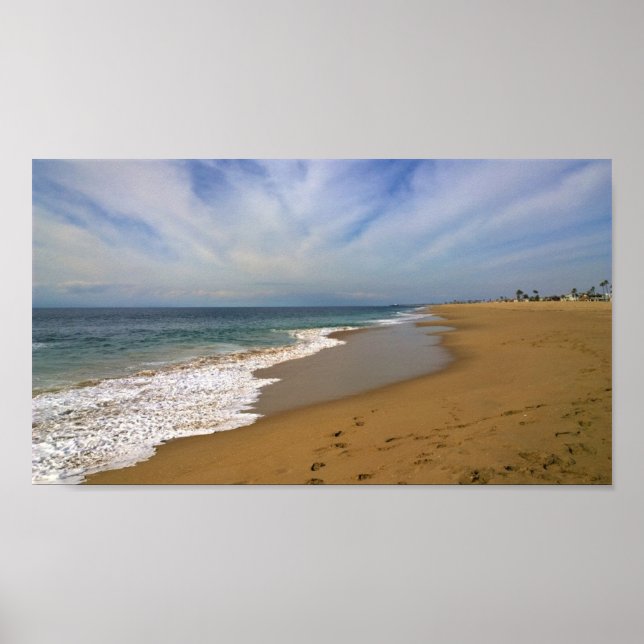 View from the Wedge, Newport Beach, California Poster (Front)