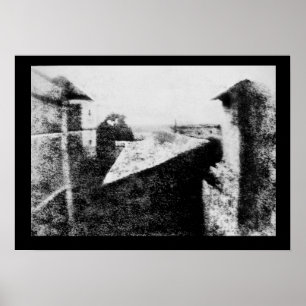 View from the Window at Le Gras, first photograph Poster