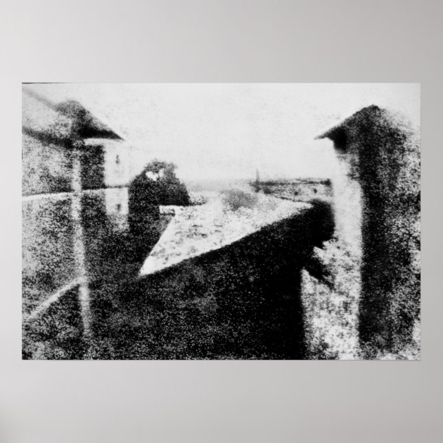 View from the Window at Le Gras, Joseph Niepce Poster (Front)