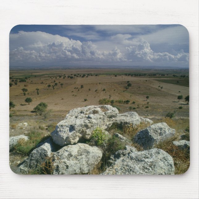 View from Troy of the surrounding landscape Mouse Pad (Front)