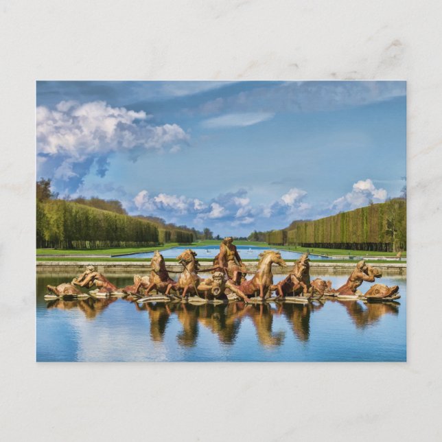 View From Versailles, France, Postcard (Front)