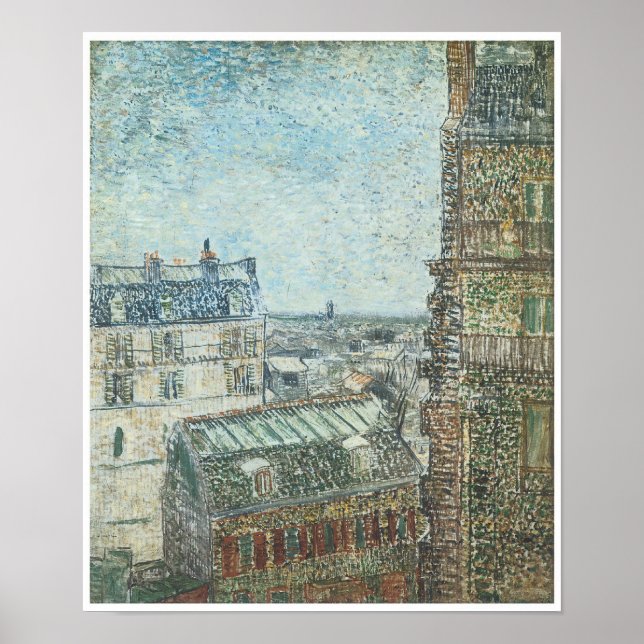 View from Vincent's Window, Vincent Van Gogh Poster (Front)
