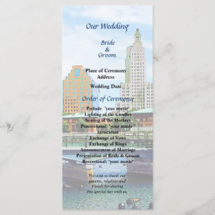 View From Waterplace Park Wedding Program