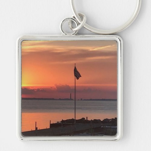 View From West Bay Kelleys Island Photography Keychain