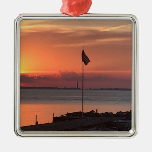 View From West Bay Kelleys Island Photography Metal Ornament