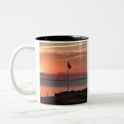 View From West Bay Kelleys Island Photography Two_Tone Coffee Mug