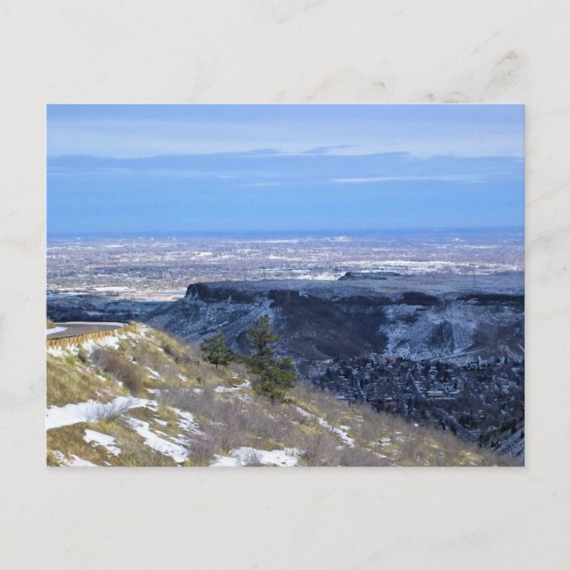 View from Windy Saddle Park, Golden, Colorado Postcard (Front)