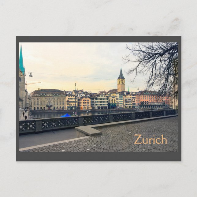 View from Zurich Postcard (Front)