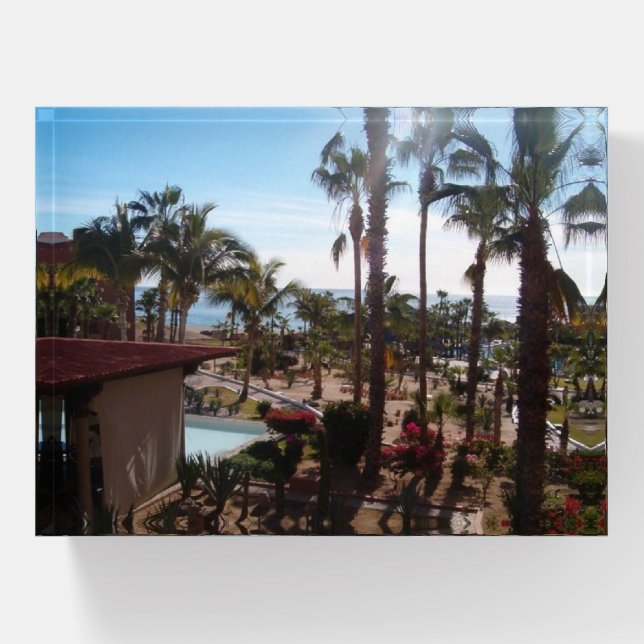 View in cabo paperweight (Front)
