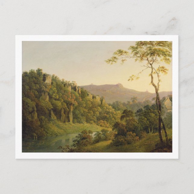 View in Matlock Dale, Looking Towards Black Rock E Postcard (Front)