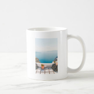 View in Santorini island Coffee Mug
