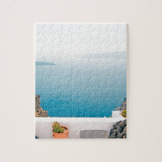 View in Santorini island Jigsaw Puzzle