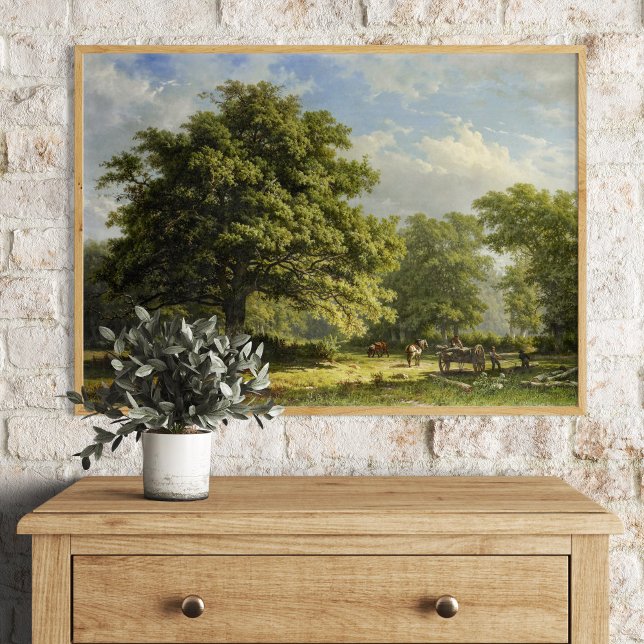 View in the Bentheim Forest by George Andries Roth Poster (Creator Uploaded)