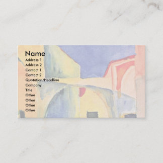 View Into An Alley, By Macke August Business Card