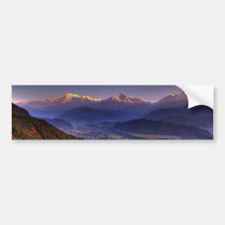 View Landscape  : HIMALAYA POKHARA NEPAL Bumper Sticker