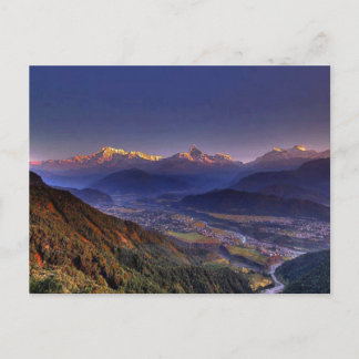 View Landscape  : HIMALAYA POKHARA NEPAL Postcard