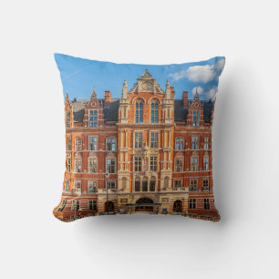 View London Royal College of Music at sunset from Throw Pillow