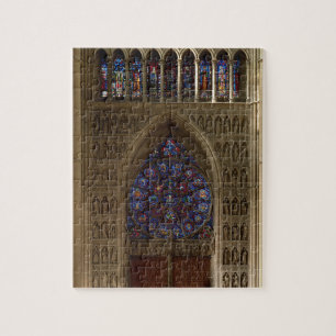 View looking west from the nave, rose window desig jigsaw puzzle