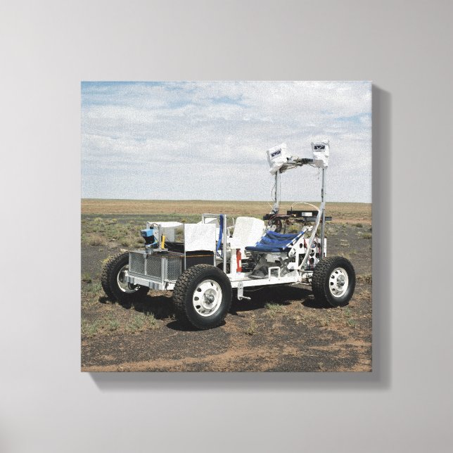 View of a 1-G Lunar Rover Vehicle Canvas Print (Front)