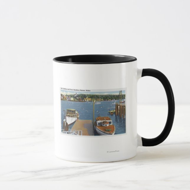 View of a Boat Landing and the Shore Mug (Right)