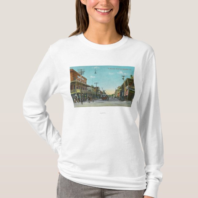 View of a Business StreetMarysville, CA T-Shirt (Front)