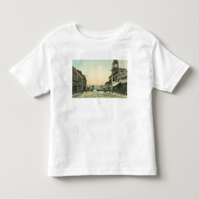 View of a Business StreetSan Luis Obispo, CA Toddler T-shirt (Front)