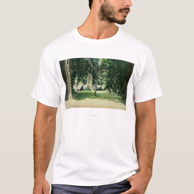 View of a Camp in the Redwoods T-Shirt (Front)