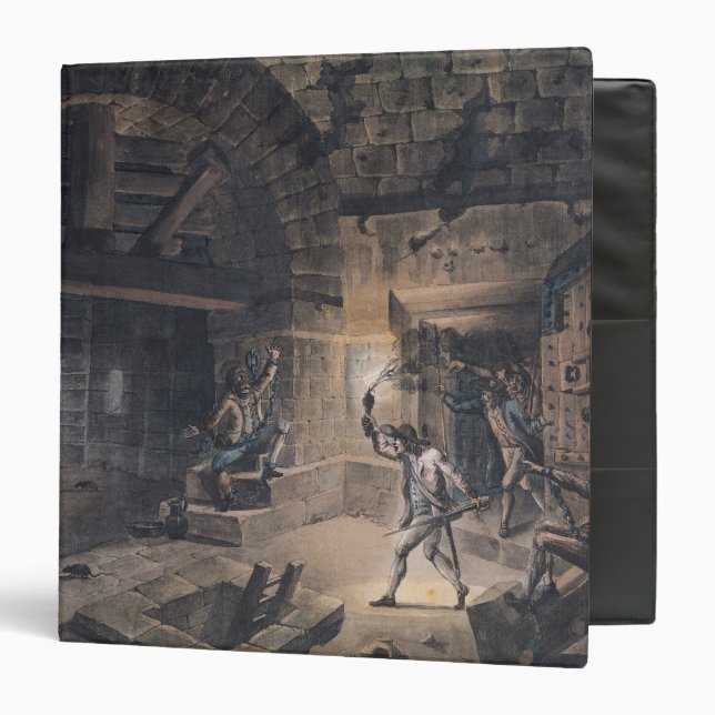 View of a cell in the Bastille 3 Ring Binder (Front/Inside)
