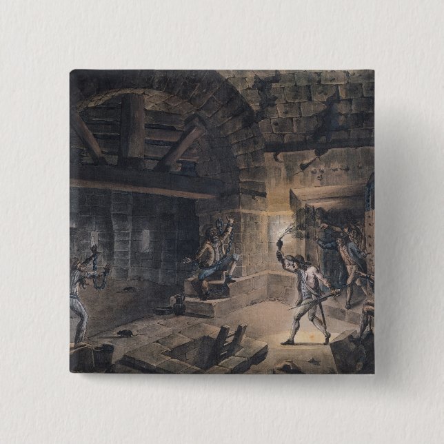 View of a cell in the Bastille Pinback Button (Front)