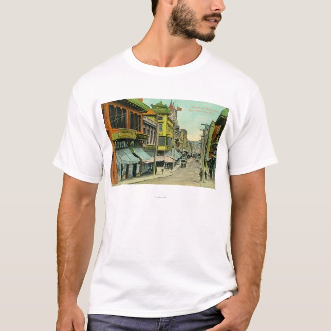 View of a Chinatown Street T-Shirt (Front)