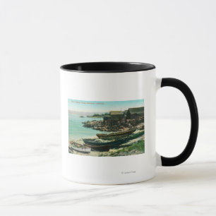 View of a Chinese Fishing Village Mug