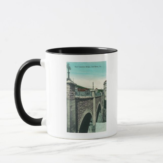 View of a Concrete BridgeLos Gatos, CA Mug (Left)