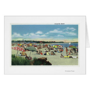 View of a Crowded Craigville Beach Cards