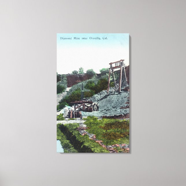 View of a Diamond MineOroville, CA Canvas Print (Front)