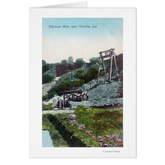 View of a Diamond MineOroville, CA Cards (Front)