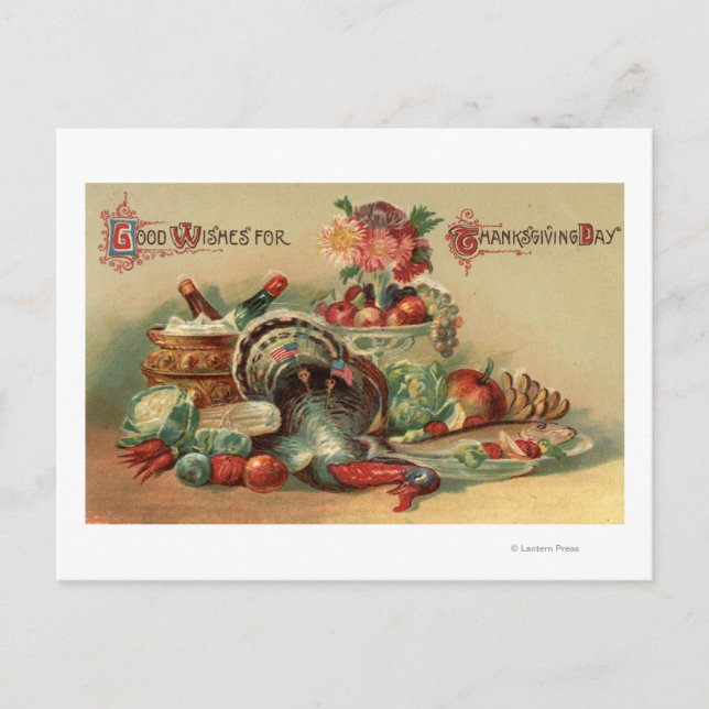 View of a Feast Postcard (Front)