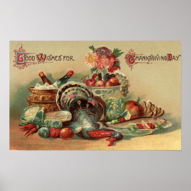 View of a Feast Poster (Front)