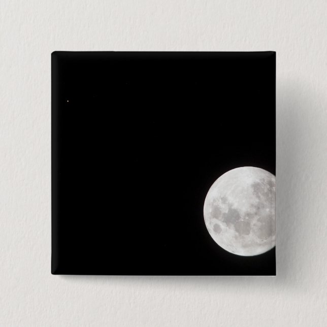 View of a full Moon, also shows Mars Button (Front)