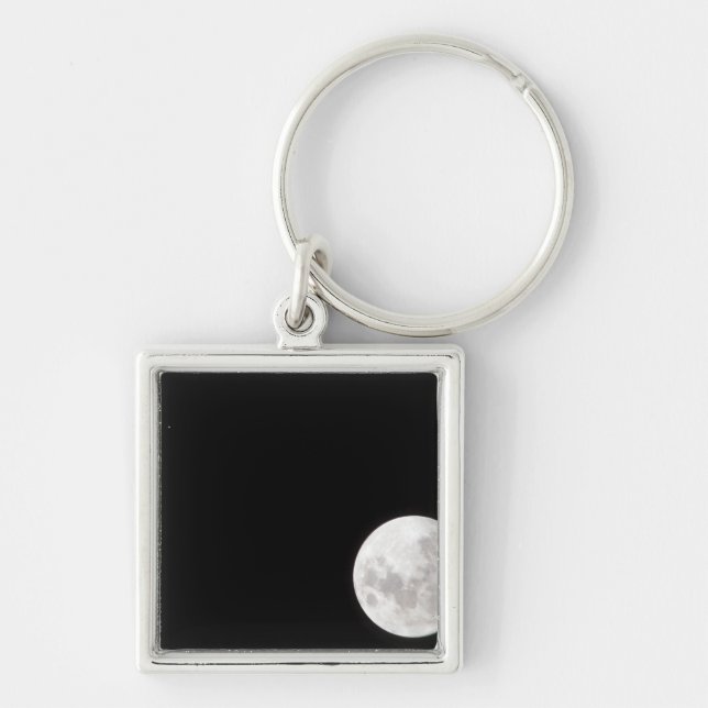 View of a full Moon, also shows Mars Keychain (Front)