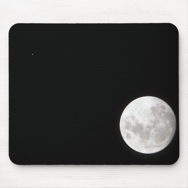 View of a full Moon, also shows Mars Mouse Pad (Front)